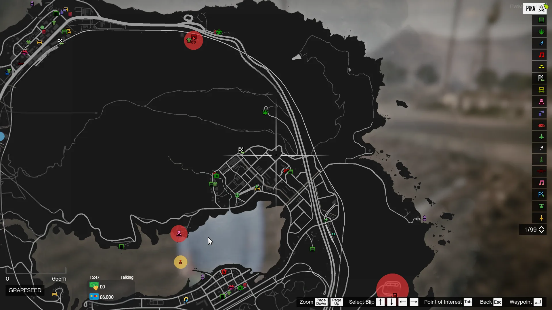 Mine location